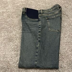 NEW Song Maternity Pants Denim Jeans Boot Leg L‎ Large Stretch Spandex pregnant